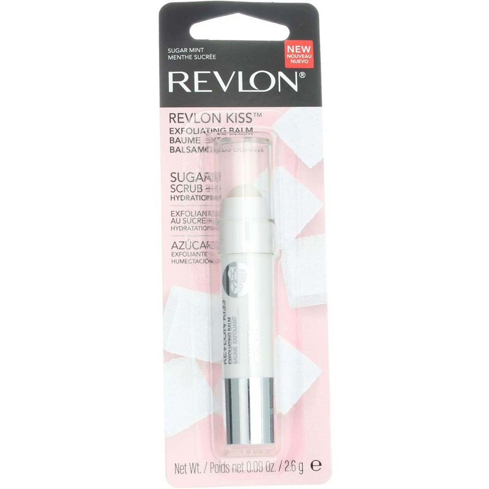 Revlon Kiss Sugar Mint Lip Balm 3 Pack Exfoliating 0.09 oz