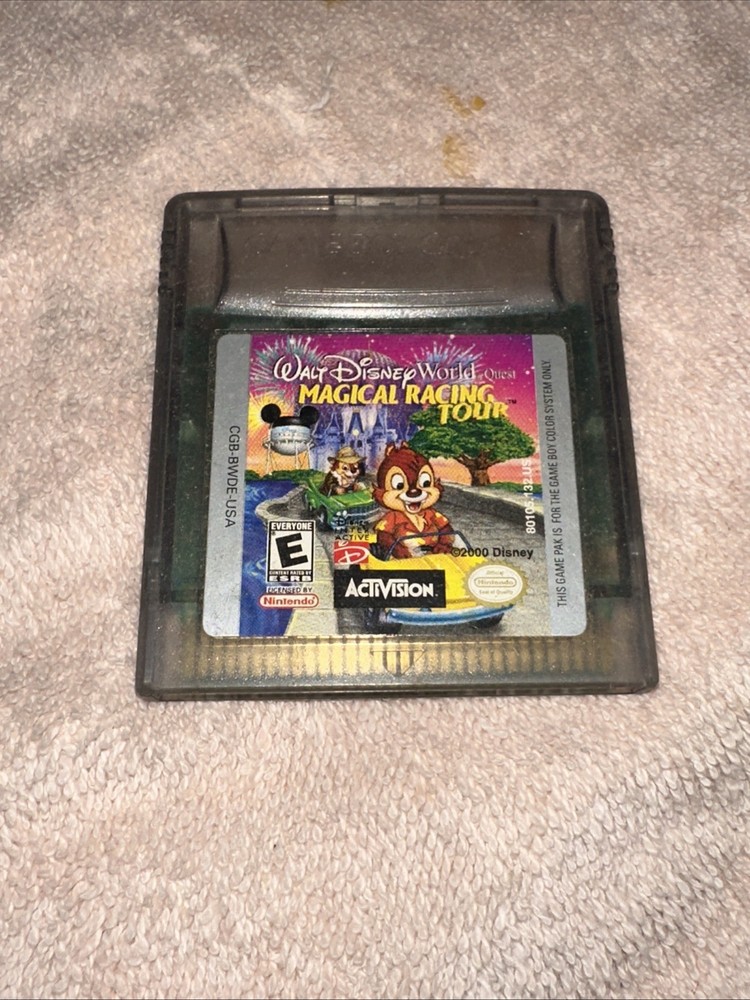 Walt Disney World Quest Magical Racing Tour Nintendo Gameboy Color GBC Game Cart