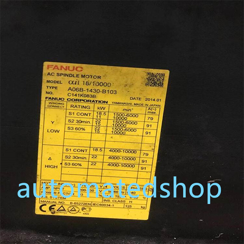 FANUC a06b-1430-b103 Via DHL or FedEx