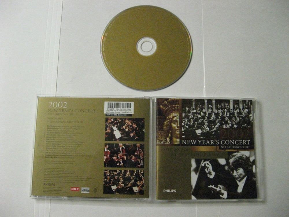 New Years concert 2002 seiji ozawa wiener philharmoniker - CD Compact Disc-image