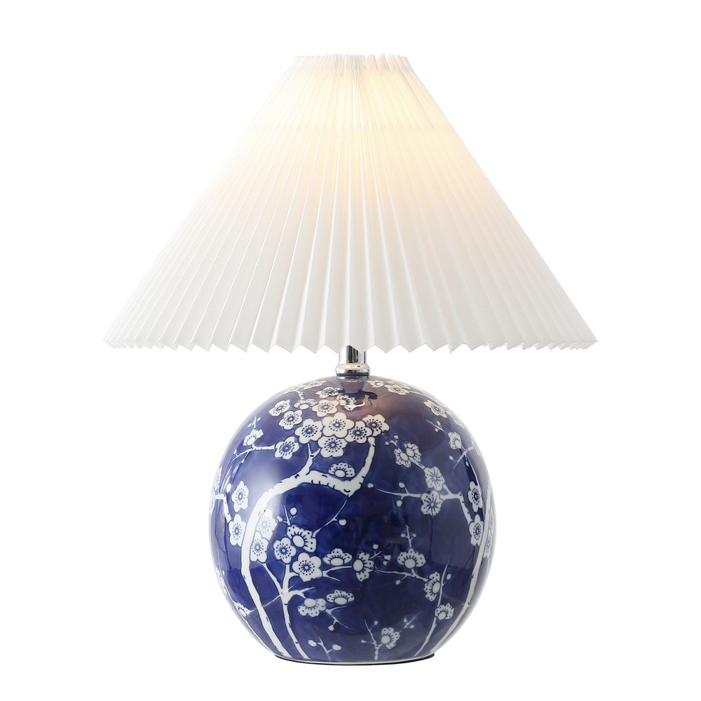 Jonathan Y JYL5056 Shishen 20-Inch Blue LED Vase Table Lamp