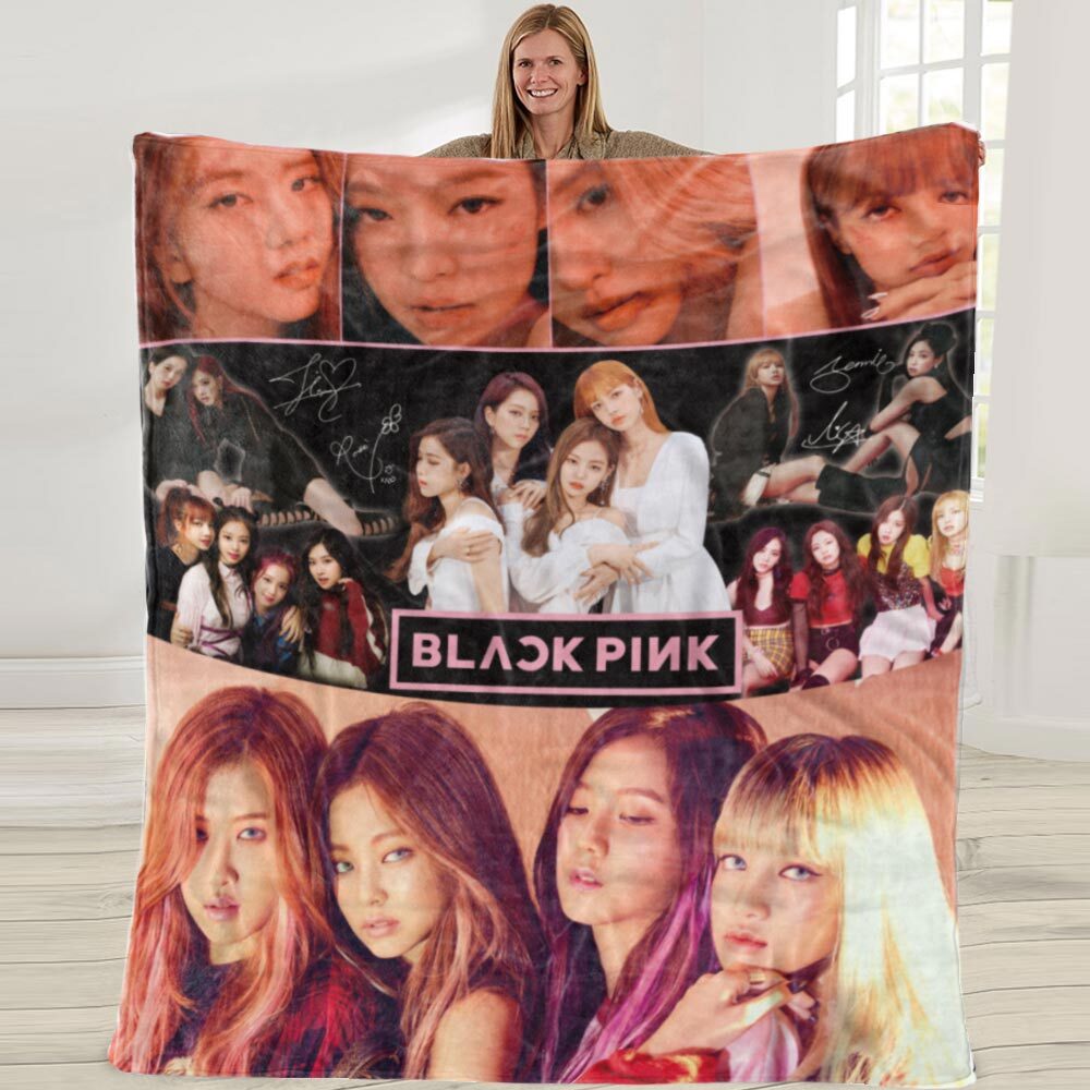 Blackpink Fleece Blanket Bed Sofa Office Throw Birthday Gift  50*60in