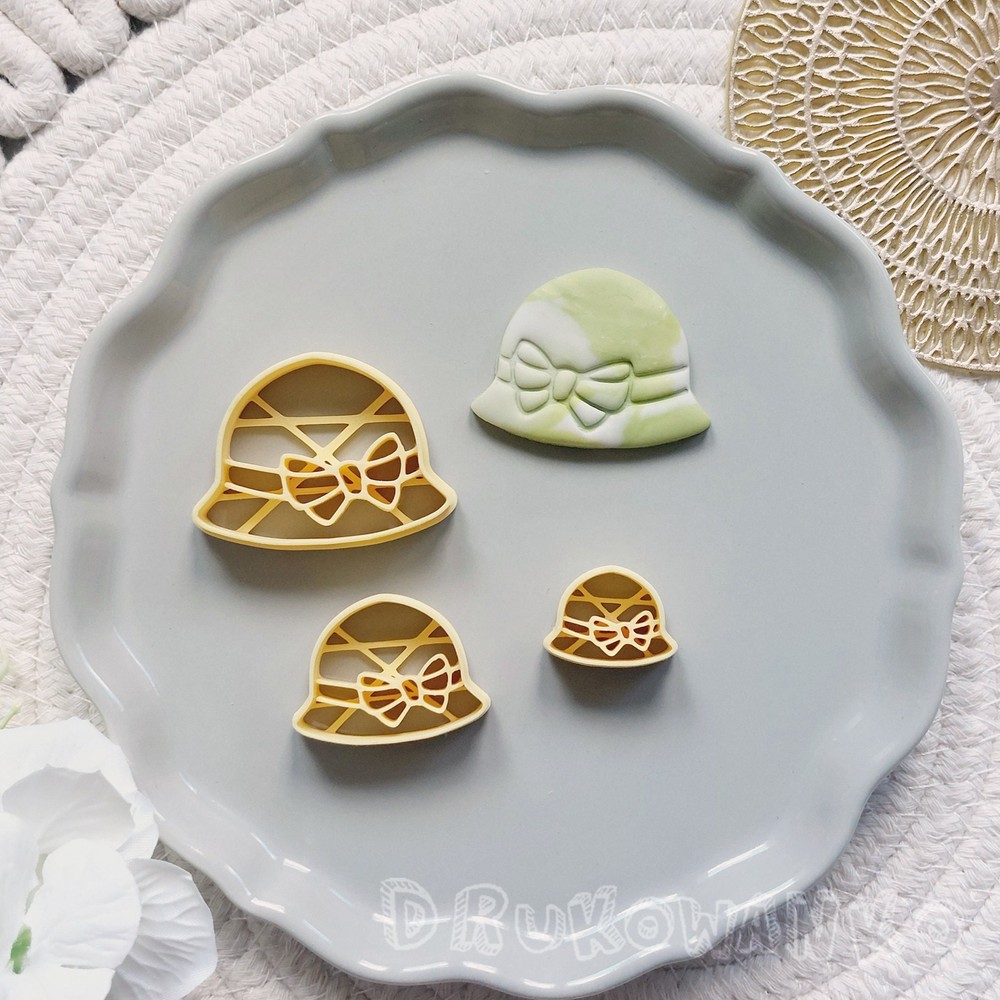 Hat Cap Classy Stylish Historical Woman Polymer Clay Cutter For Earring