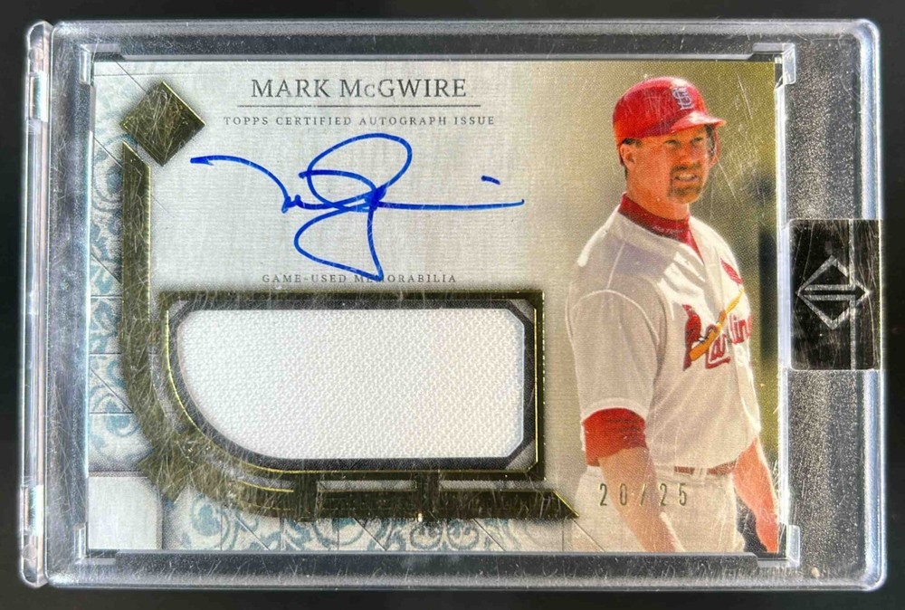 2024 Topps Transcendent Collection Mark McGwire Jersey Auto #20/25 Cardinals