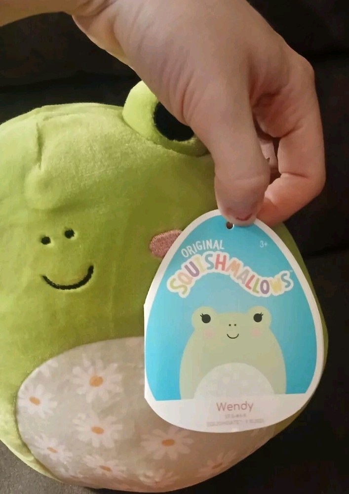 Squishmallows WENDY the Frog 8” Floral Pattern Plush Stuffed Animal