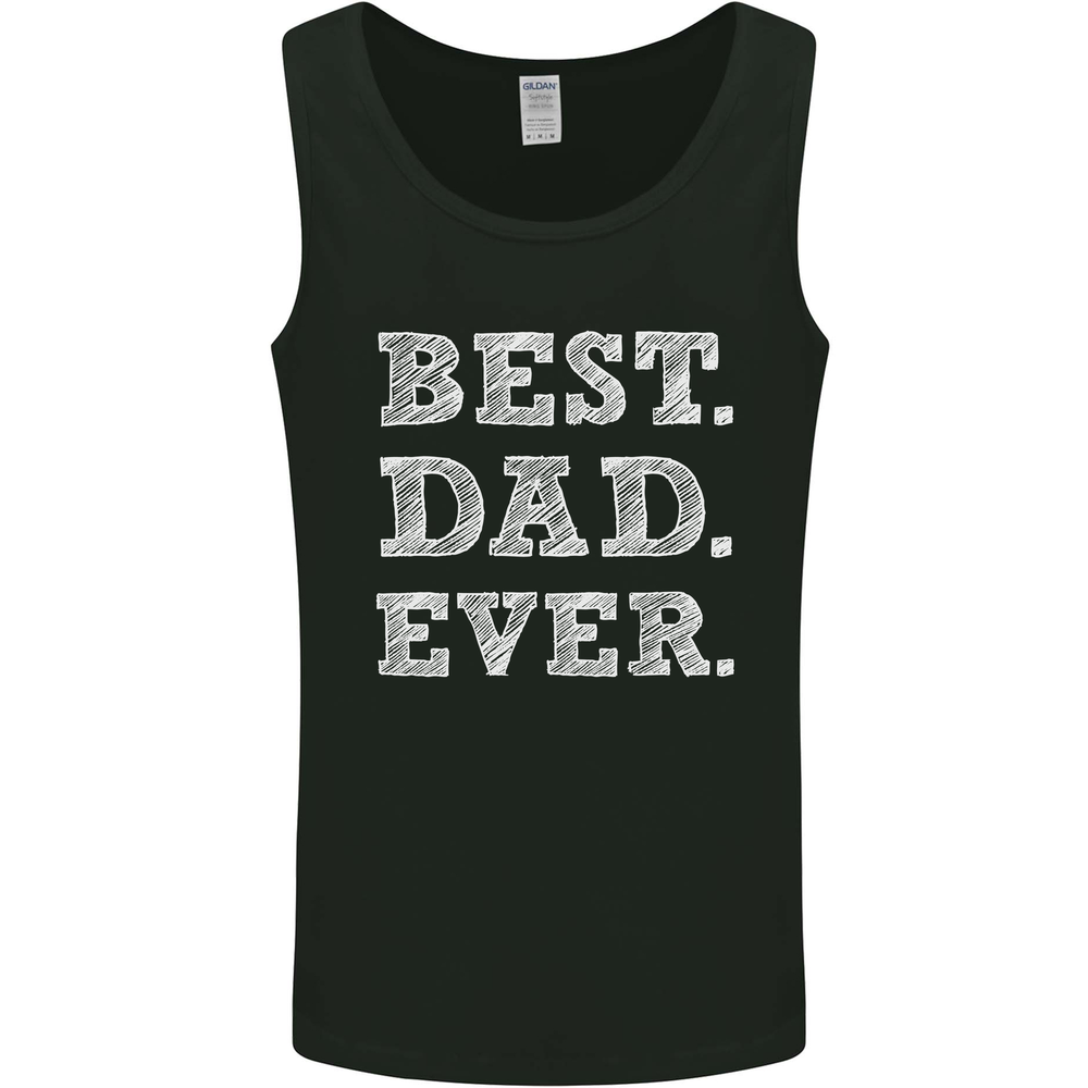 Best Dad Ever Fathers Day Present Gift Mens Vest Tank Top