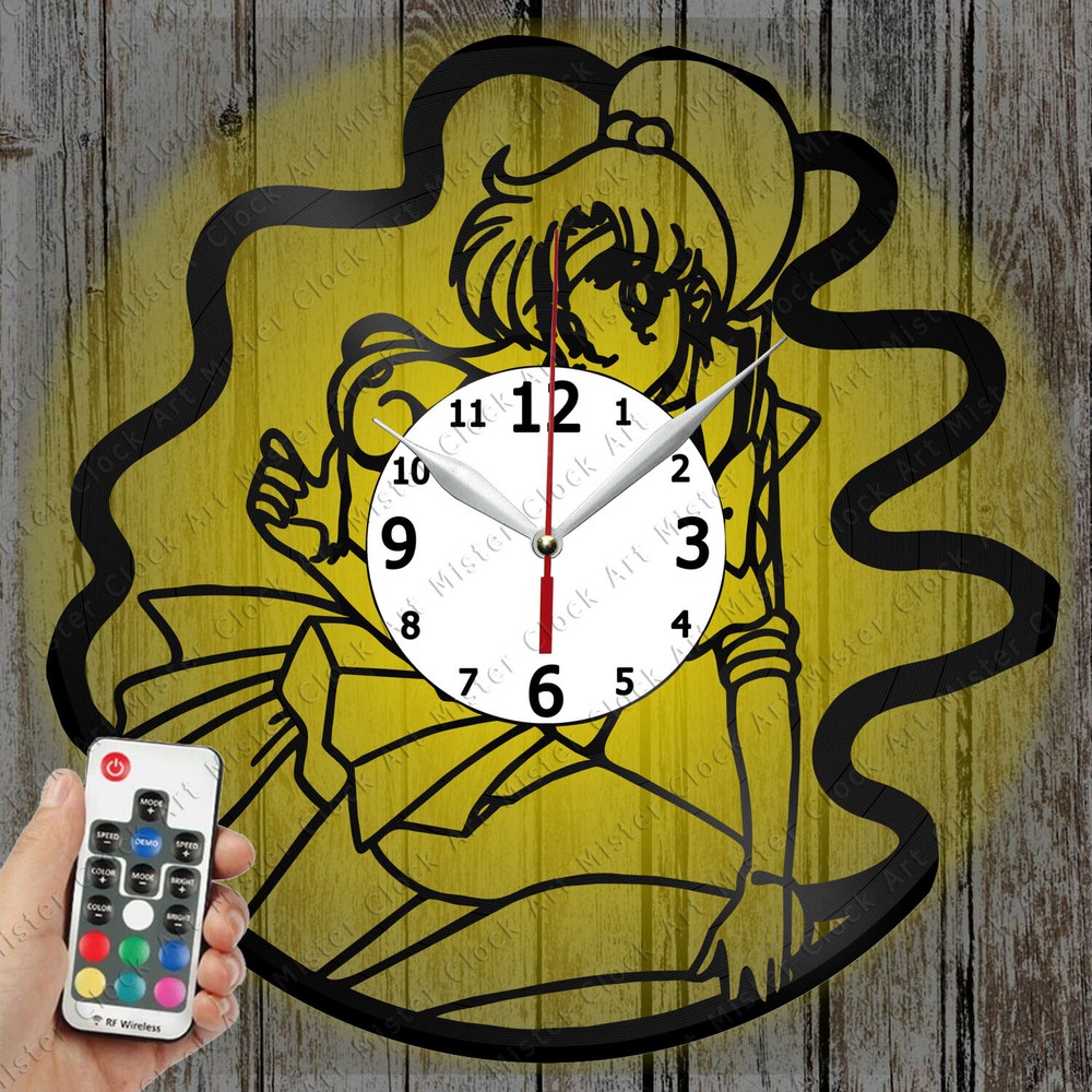 LED Clock Sailor Jupiter Record Clock Art Decor Original Gift 6675