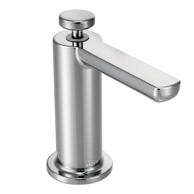 Moen S3947 Chrome Deck Mounted Soap Dispenser With 18 Oz Capacity