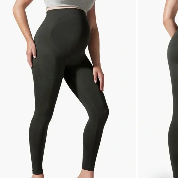 Blanqi Black Everyday Maternity Belly Support Leggings Women’s M