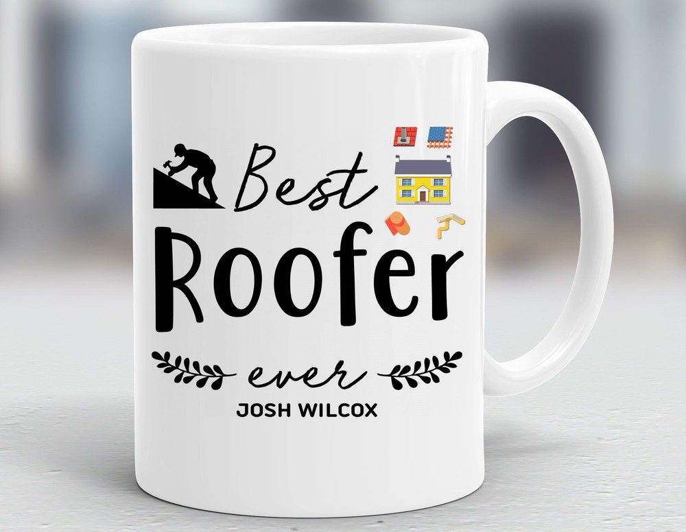 Personalized Roofer Mug Roofer Gift Gift Ideas For Roofer Presents For Roofer