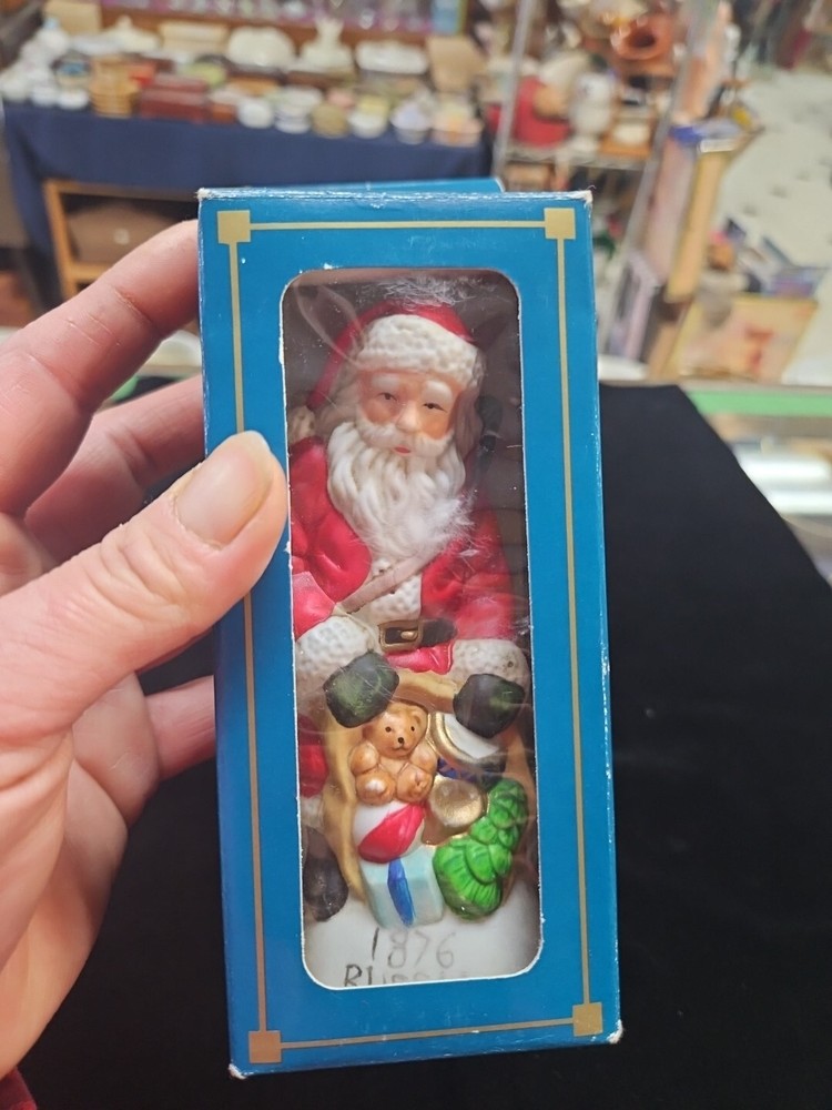 Vintage Old World Santa-RUSSIA/1876 Porcelain Christmas Figurine In Box #11