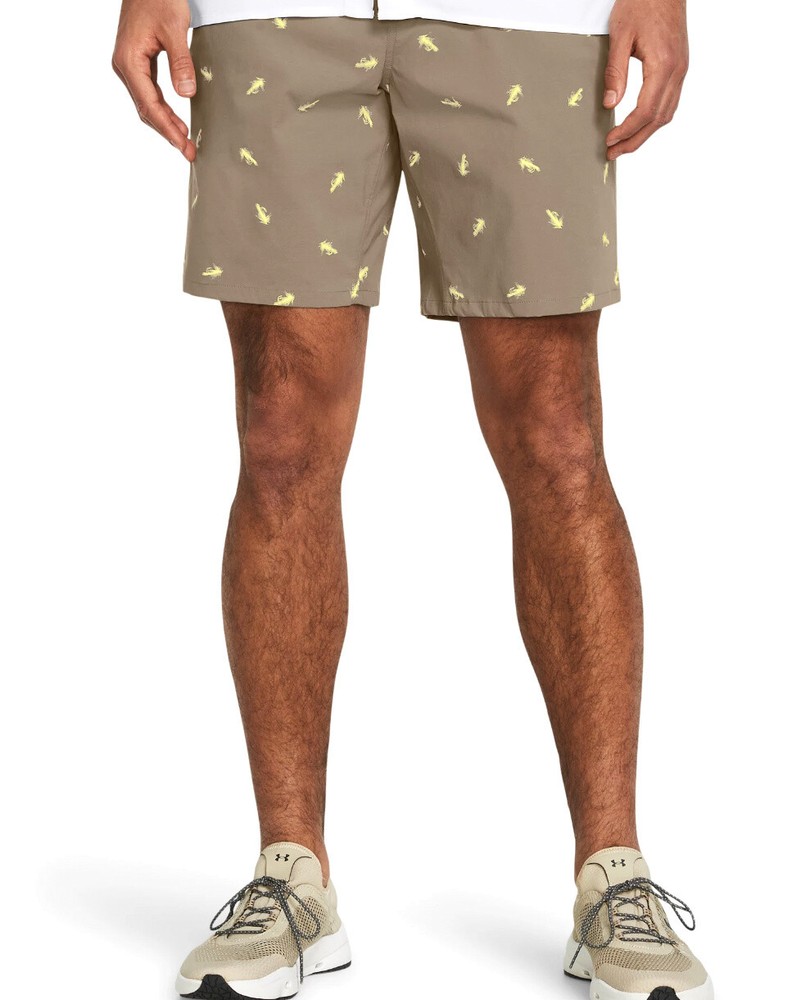 Under Armour 1383567 UA FISH HUNTER 2.0 Printed Fish Lure Taupe Casual Shorts