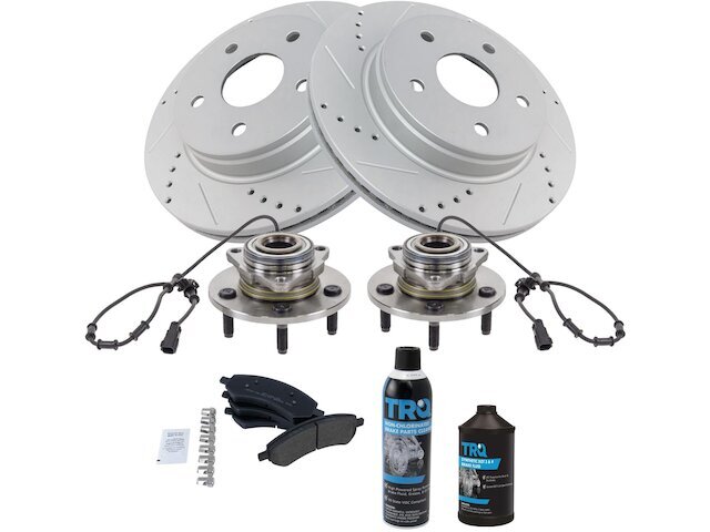 Ram 1500 2006 4.7L V8 Front Brake Pad Rotor Wheel Hub Kit 17XPFN