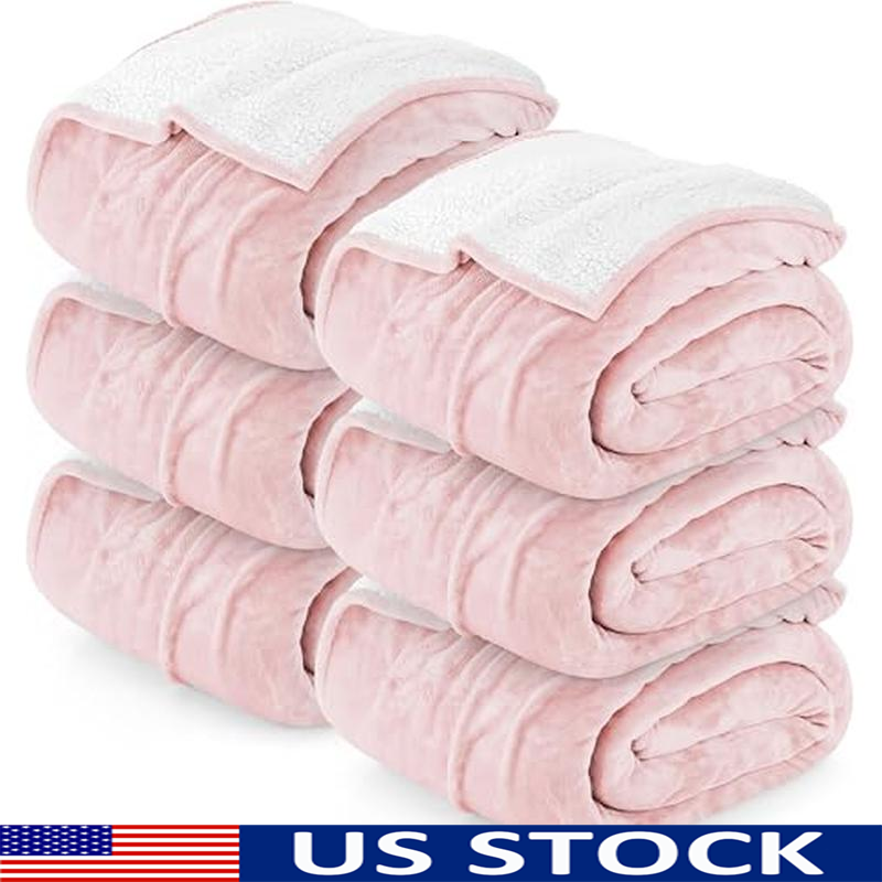 Soft Sherpa Fleece Blanket Pack of 6 Cozy Reversible Washable Throw Blanket New
