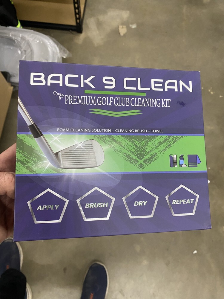 Premium Golf Club Cleaning Kit by Back 9 Golf