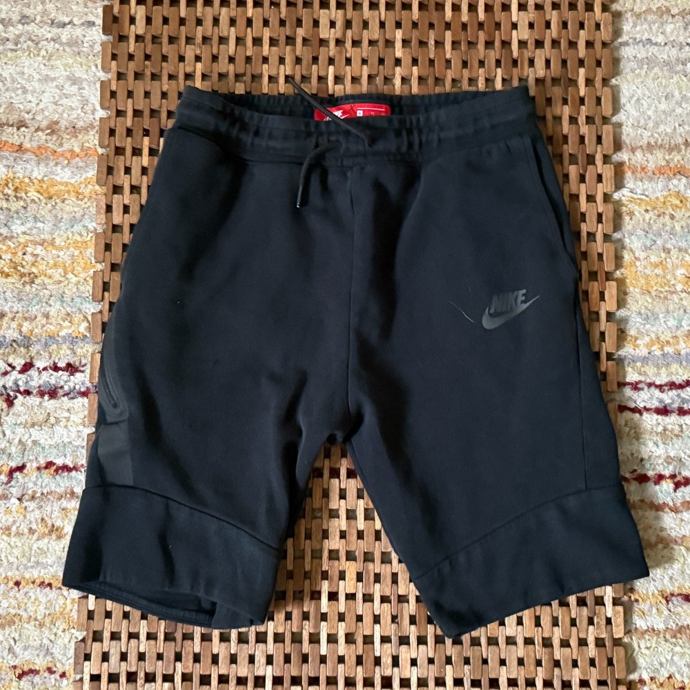Nike Tech Fleece Shorts Black Zip Pockets Black Men's Size XL