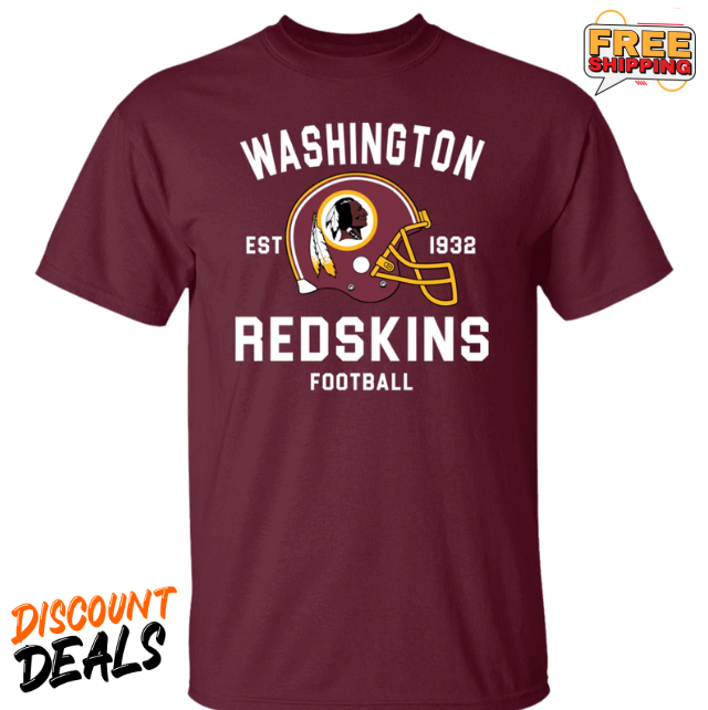 FANMADE _ Washington REDSKINS Mens Gift T-Shirt S-5XL - HOT ITEM - FLASH SALE !!-image