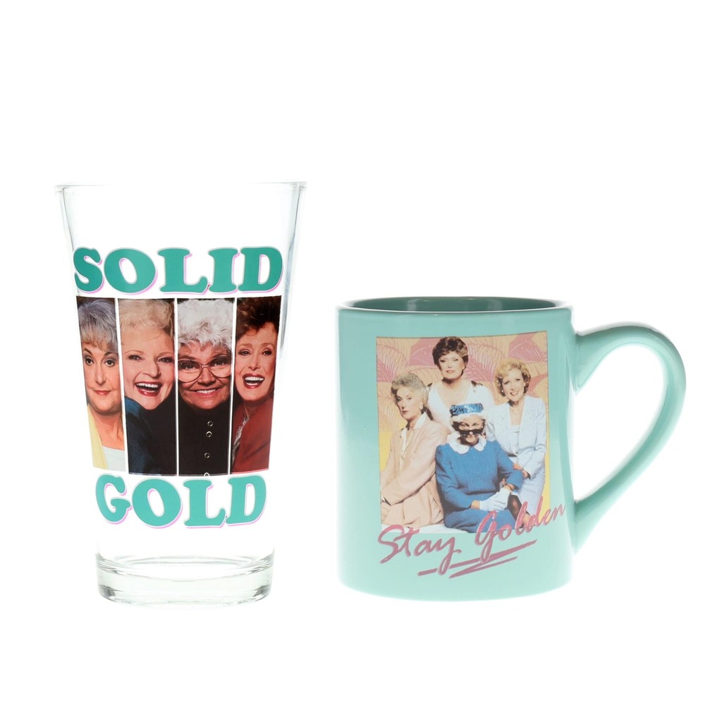 Golden Girls Stay Golden Pint Glass and Coffee Mug Set