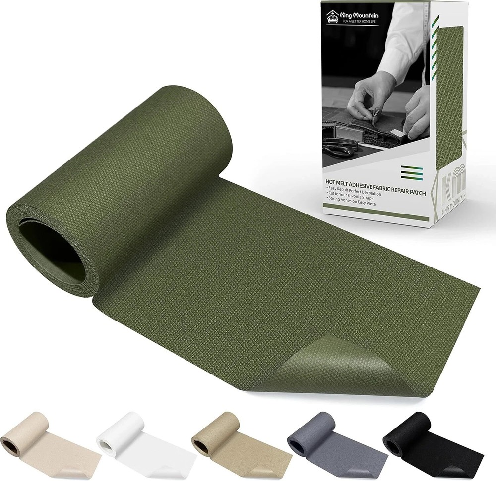 Waterproof 3x60 Inch Cotton Canvas Iron-On Repair Patch for Fabric