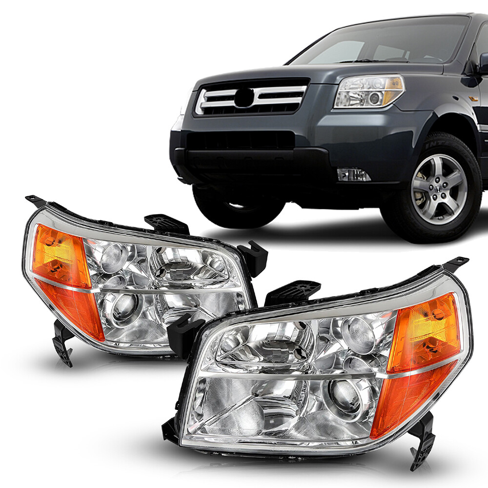 Left Right Side Projector Headlights Headlamps for 2006 2007 2008 Honda Pilot D