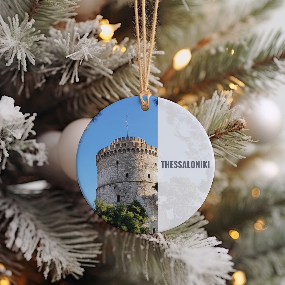 Thessaloniki Christmas Ornament Holiday Gift Greek Souvenir