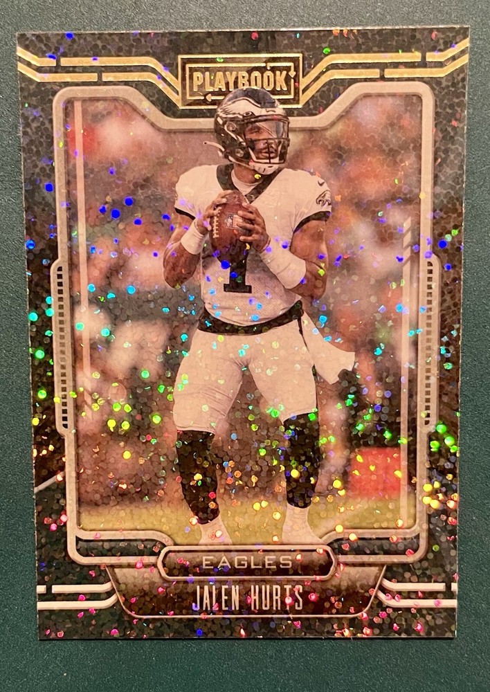 2021 Panini Playbook Jalen Hurts White Sparkle Prizm SP #69 Eagles Superbowl Card