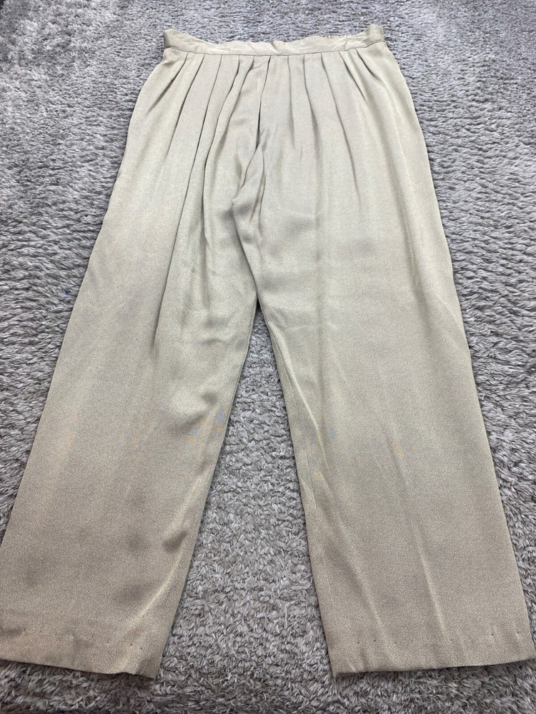 Vtg Signet Pants Womens Large Sportswear Pleated Palazzo Pull On Trousers USA