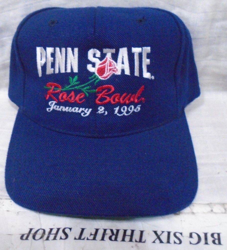 Vintage 1995 Rose Bowl Penn State Headmaster Embroidered Snapback Cap