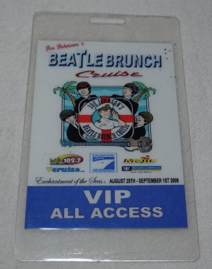 Beatle Brunch Cruise 2008 Joe Johnson Enchantment of Seas VIP All Access Pass