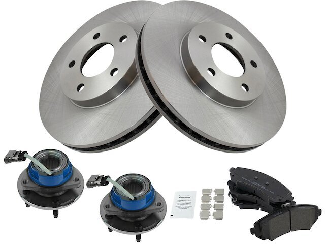 Front Brake Pad and Rotor and Wheel Hub Kit fits Rendezvous 2002-2006 AWD 26PCTQ