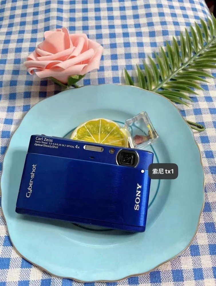 Sony Cyber-shot DSC-TX1 10.2MP 4x Zoom Digital Camera in Blue