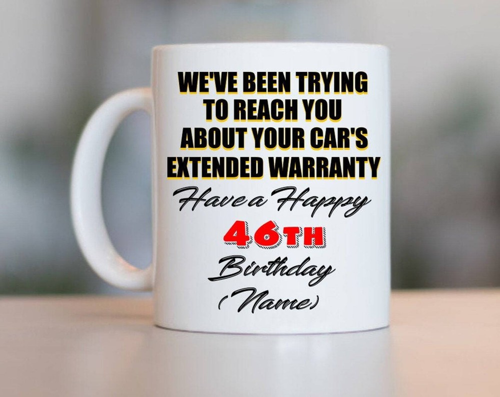 46th Birthday Gift For Women And Men 46th Birthday Mug 46 Year Old Birthday