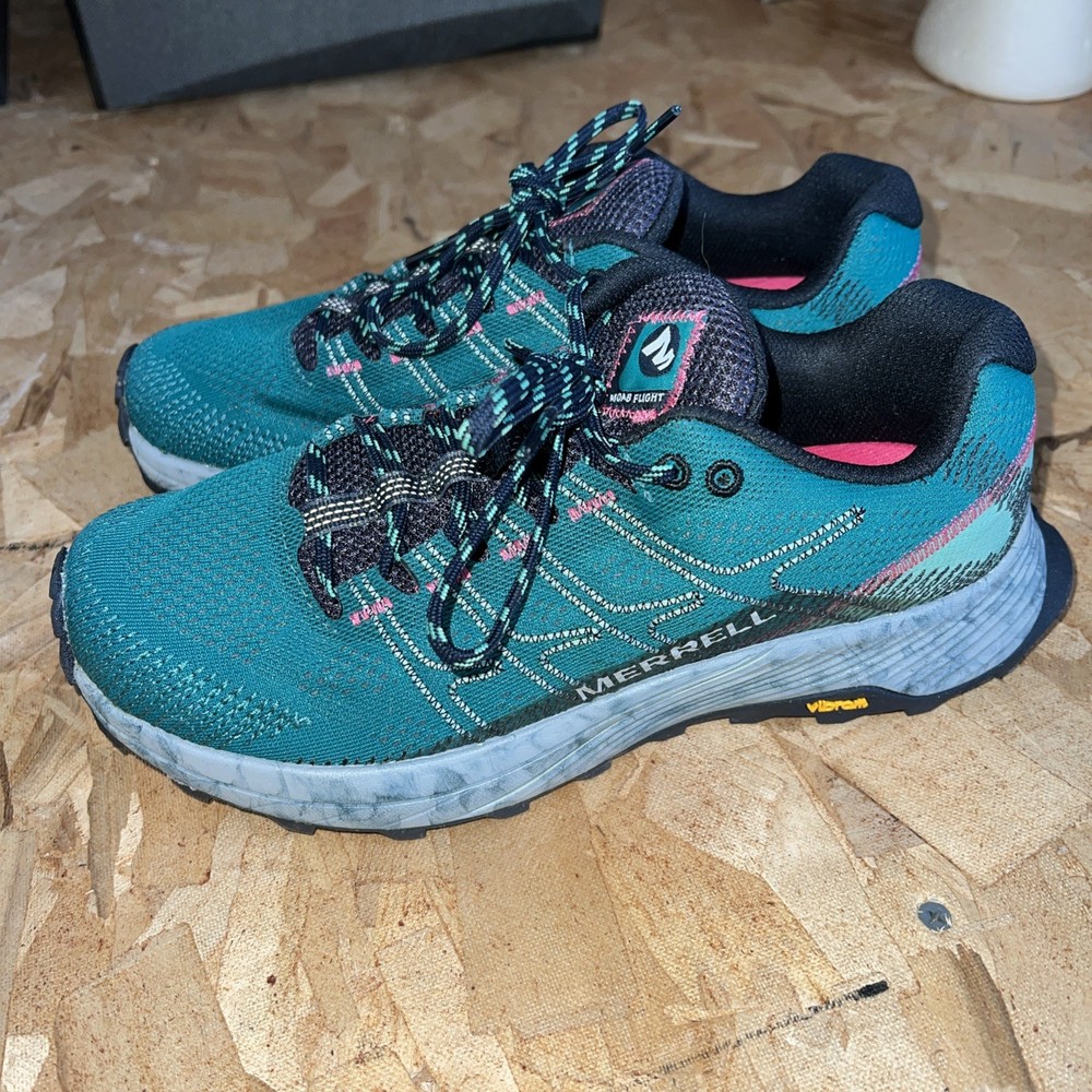 Merrell Moab Flight Womens Hiking Shoe Size 8 Vibram Trail Outdoor