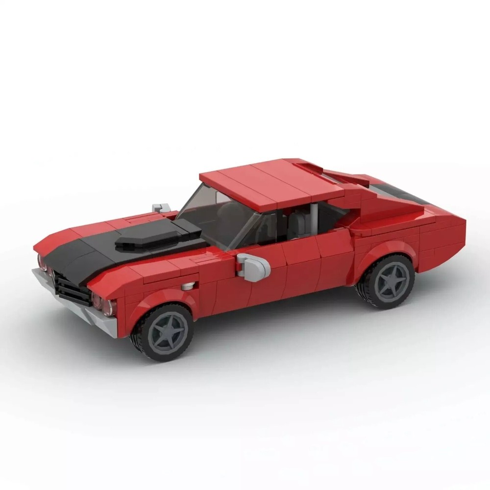 LEGO Car: Dodge Charger Red Speed Champions Style Perfect Gift MOC-