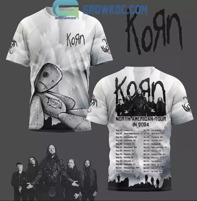 Korn North America Tour In 2024 3D T-shirt P66558