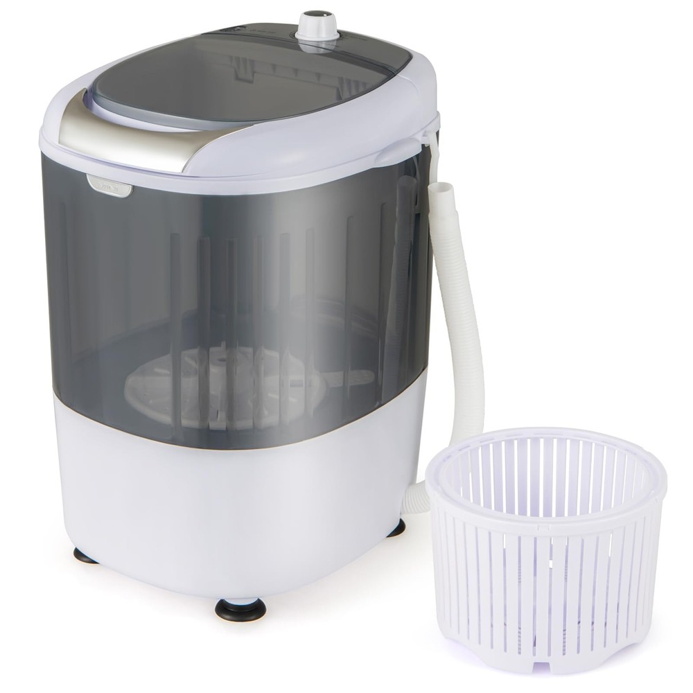Portable Grey & White Mini Washing Machine GX10768US-GR-PF