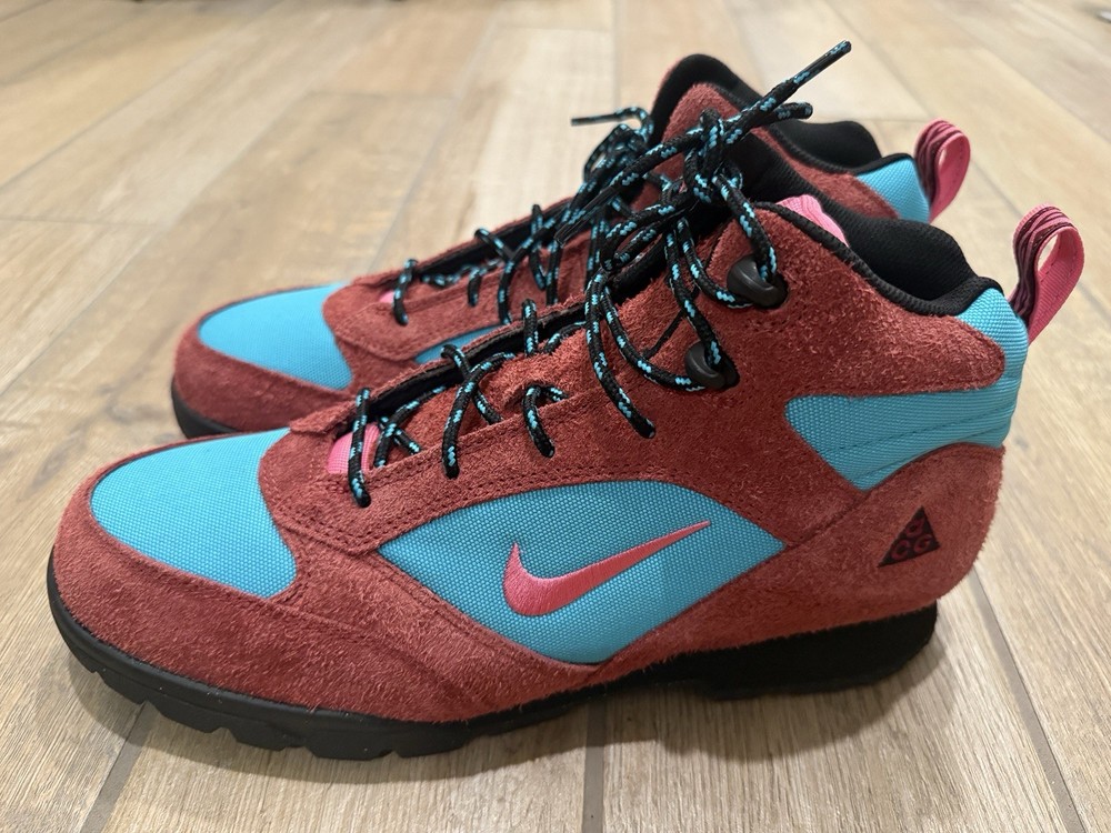 Nike ACG Torre Mid Waterproof Hiking Boots Team Red Dusty Cactus Sail Size 13 FD0212-600 New