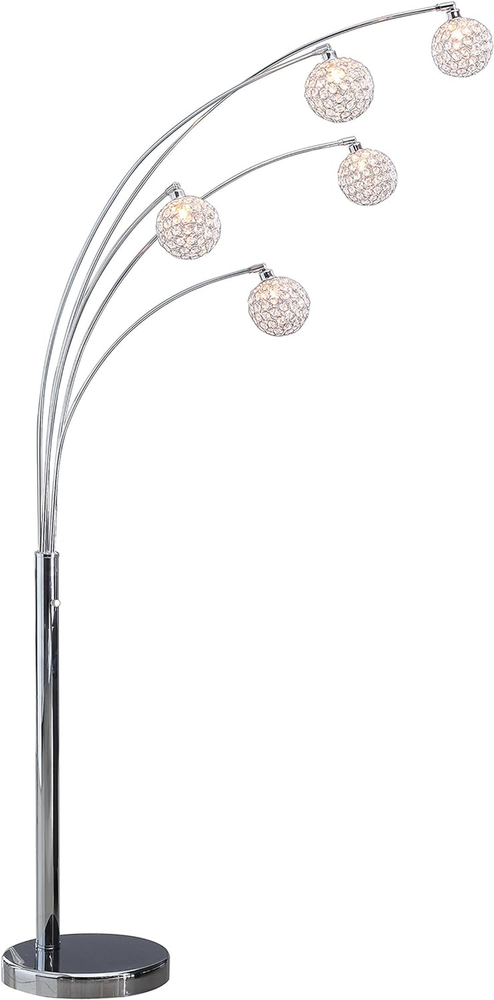 A511118FSN Manhattan Modern Crystal Floor Lamp, 84