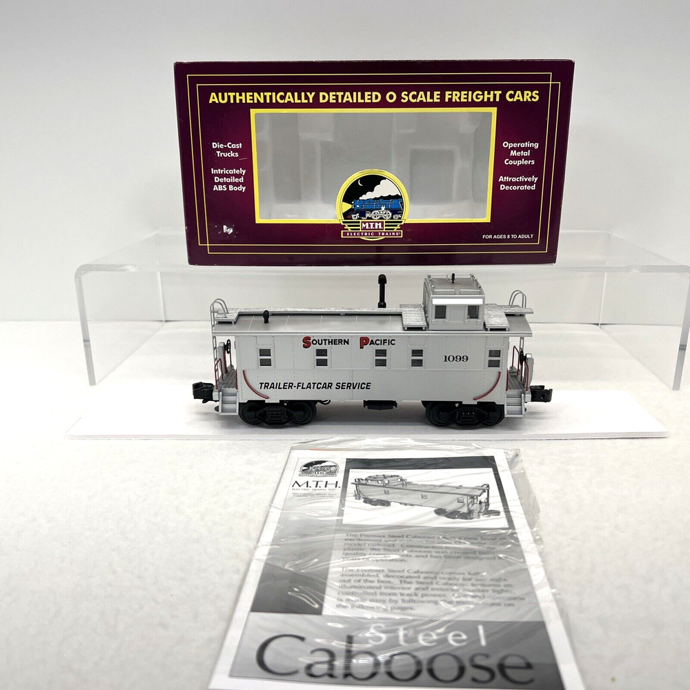 MTH Premier 20-91053 Southern Pacific Steel Caboose #1099 O Gauge New SP