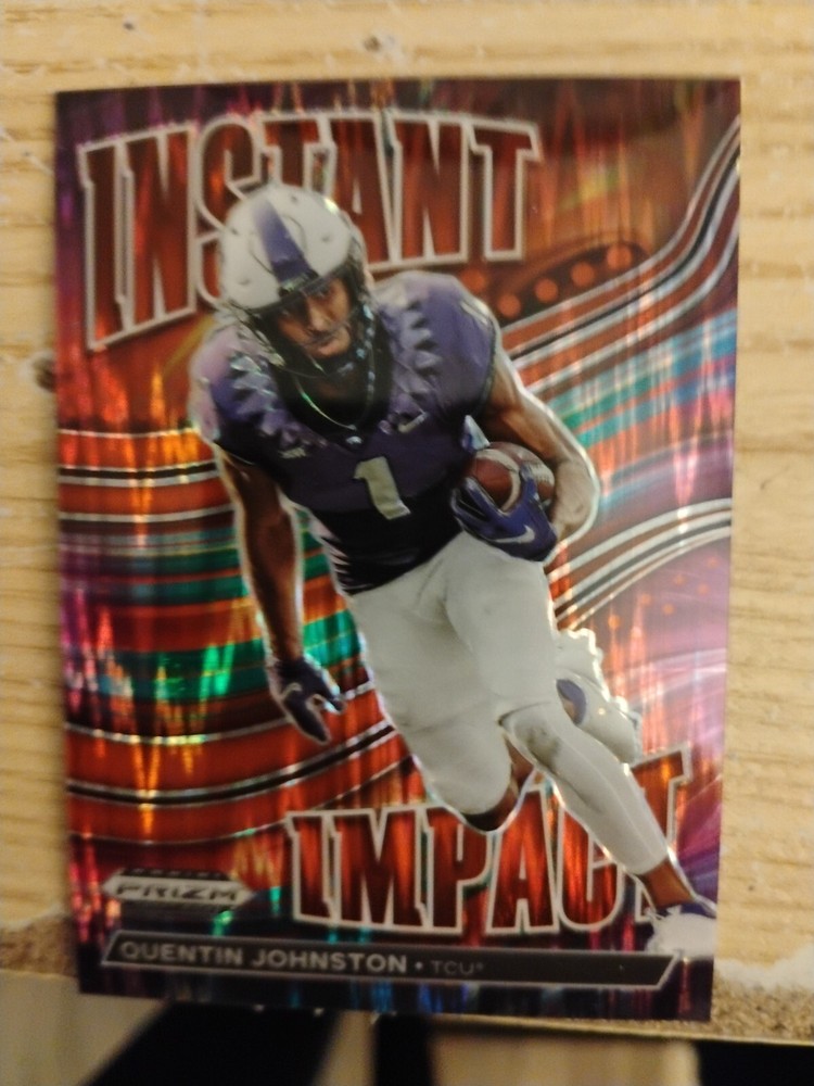2023 Prizm Football Instant Impact Quentin Johnston RC 20/49 Rookie Card