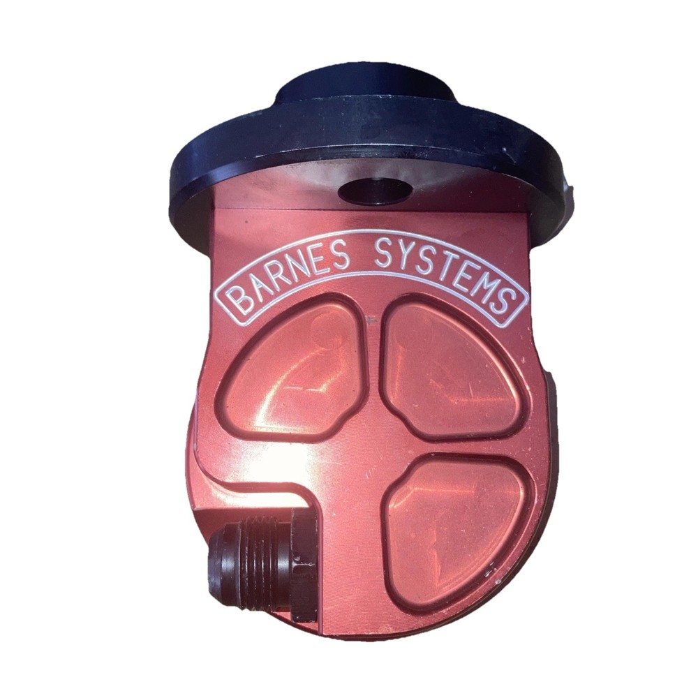 90-Degree Dry Sump Billet Filter Adapter by Barnes Systems