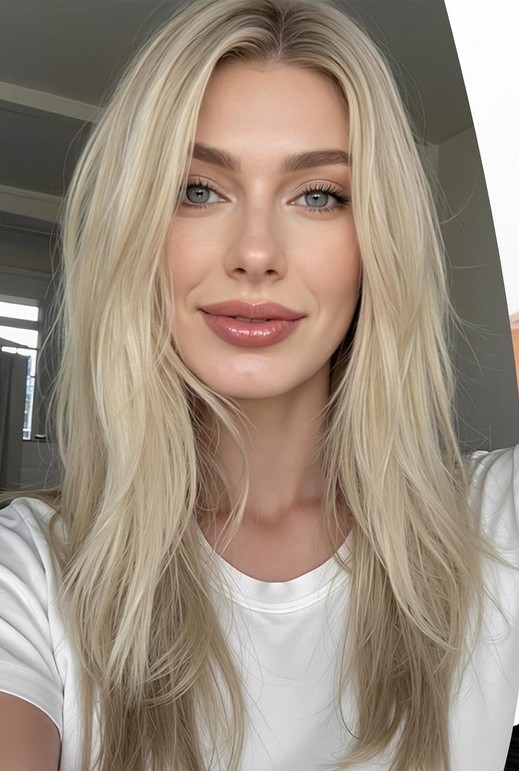 Ombre Blonde Straight  Wig 100% Human Hair 13x4 Lace Front Wig for Women