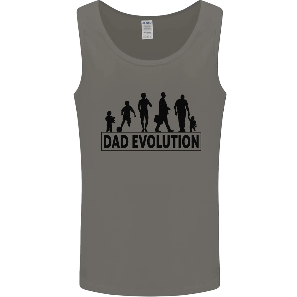 Dad Evolution Fathers Day Mens Vest Tank Top
