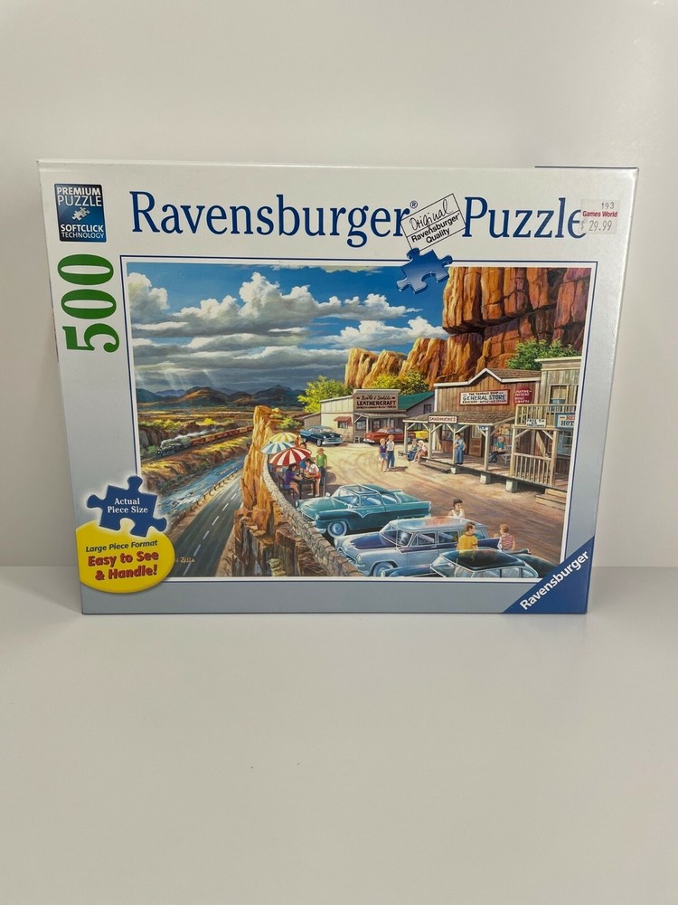 500 Piece Premium Puzzle Ravensburger Large Format easy to see panoramablick