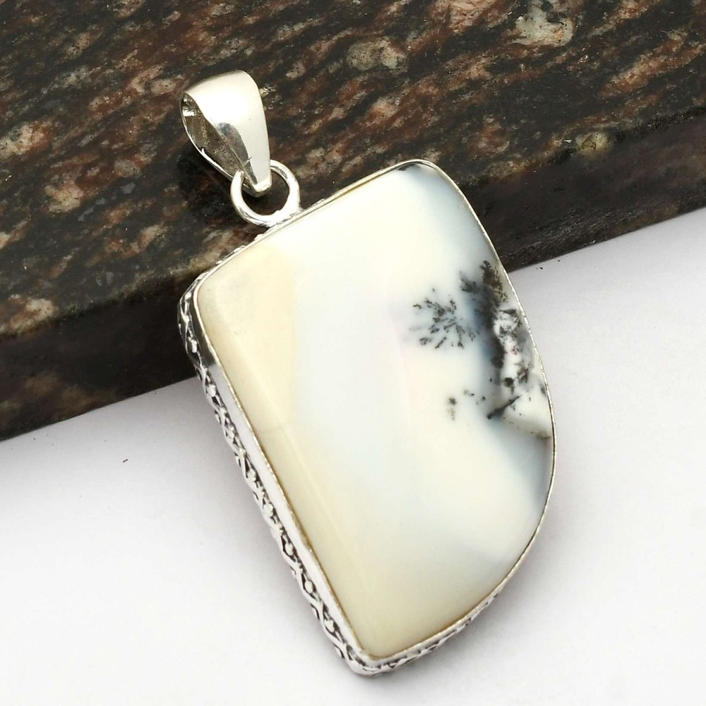 Dendrite Opal Gemstone Ethnic Handmade Pendant Jewelry Christmas  AP-14355