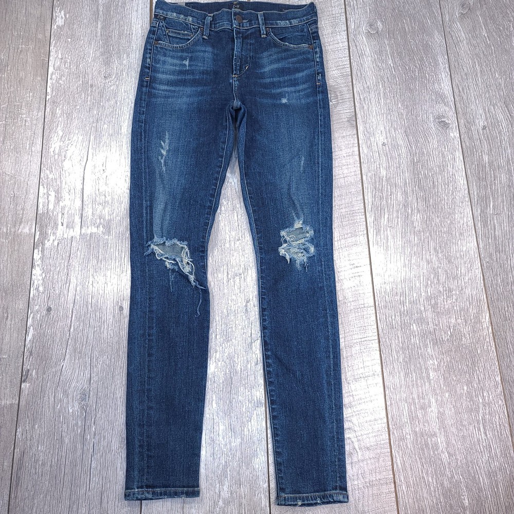 Citizens Of Humanity Women’s High Rise Distressed Rocket Skinny Jeans Size 26