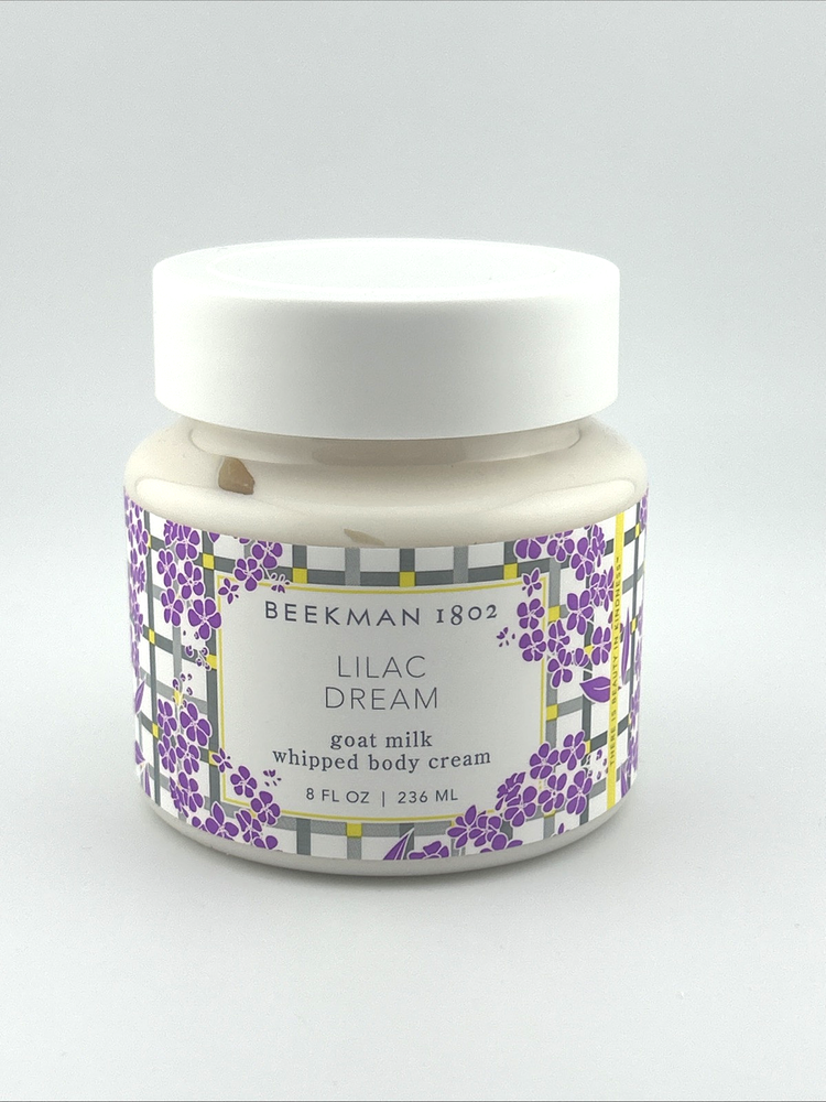 BEEKMAN 1802 Lilac Dream Goat Milk Whipped Body Cream 8oz No Box