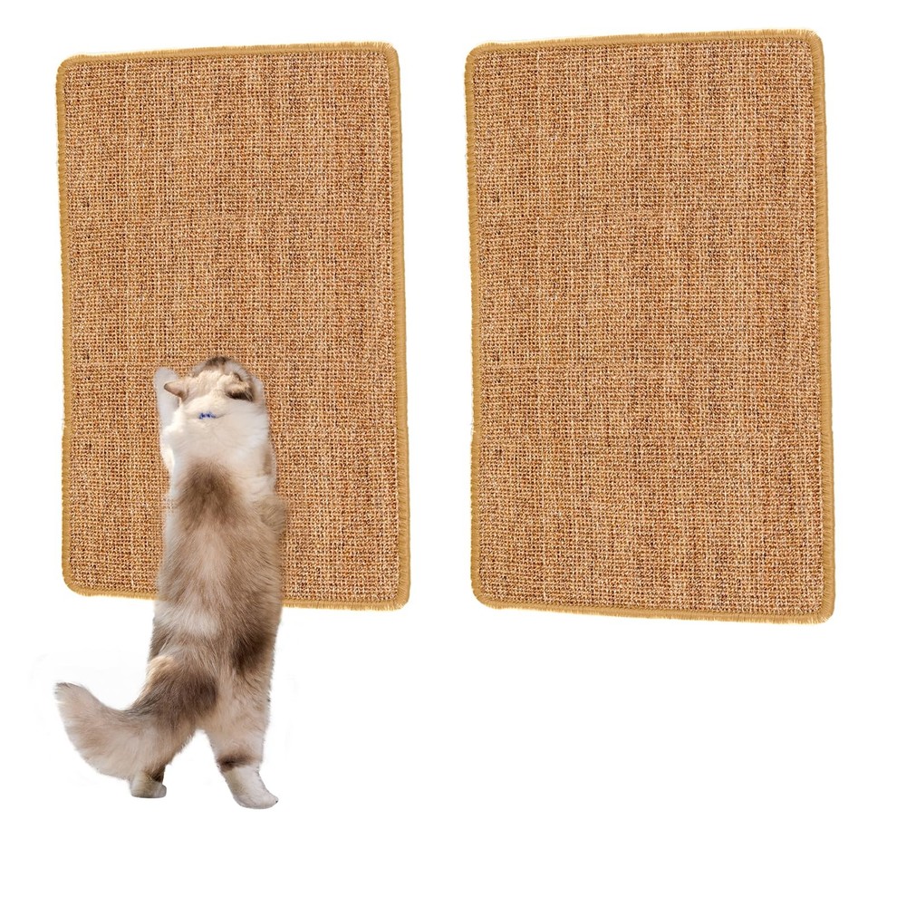 2PCS Natural Sisal Fabric Large 23.6