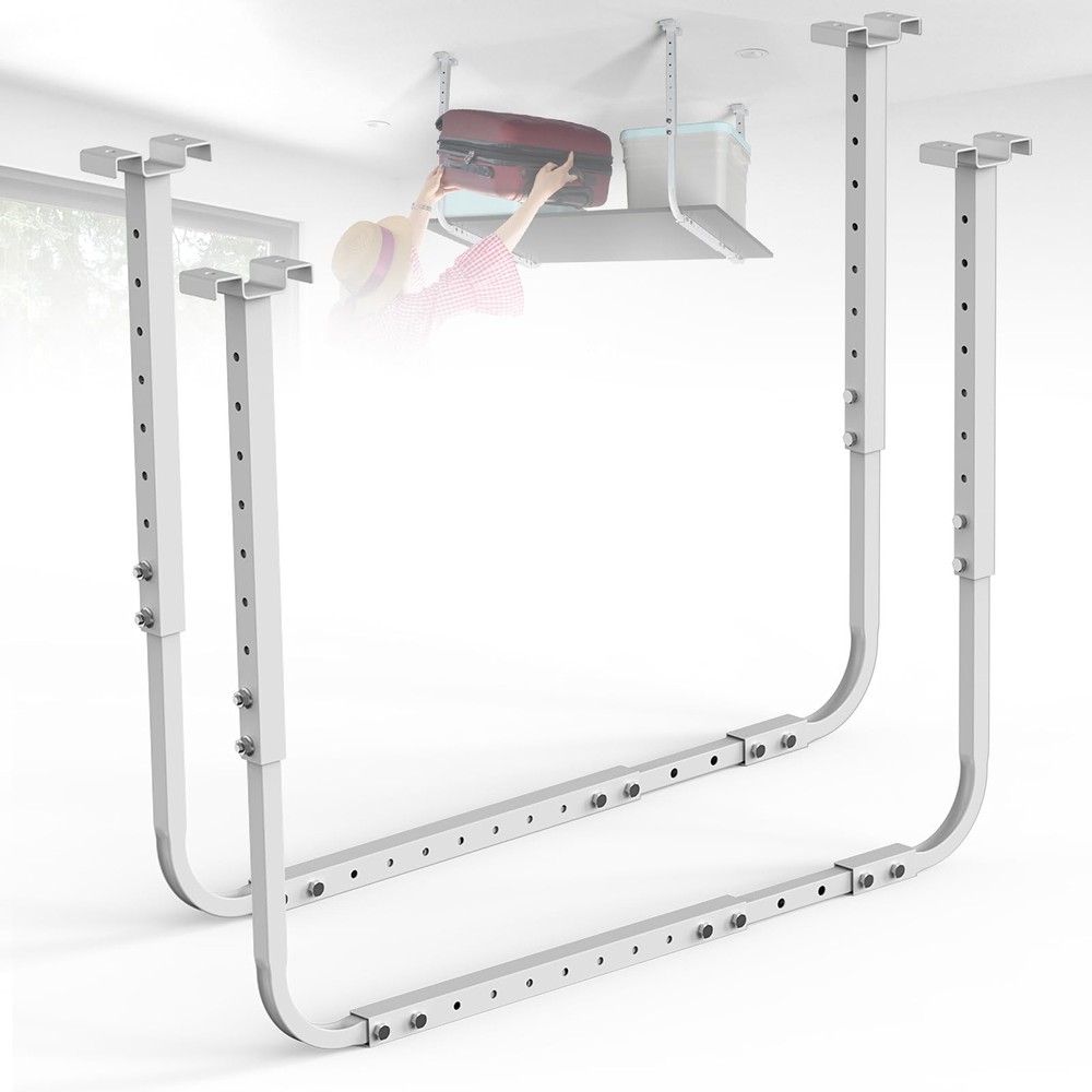 Overhead Garage Storage Rack,Adjustable Garage Ceiling Storage Racks,4x8 Over...