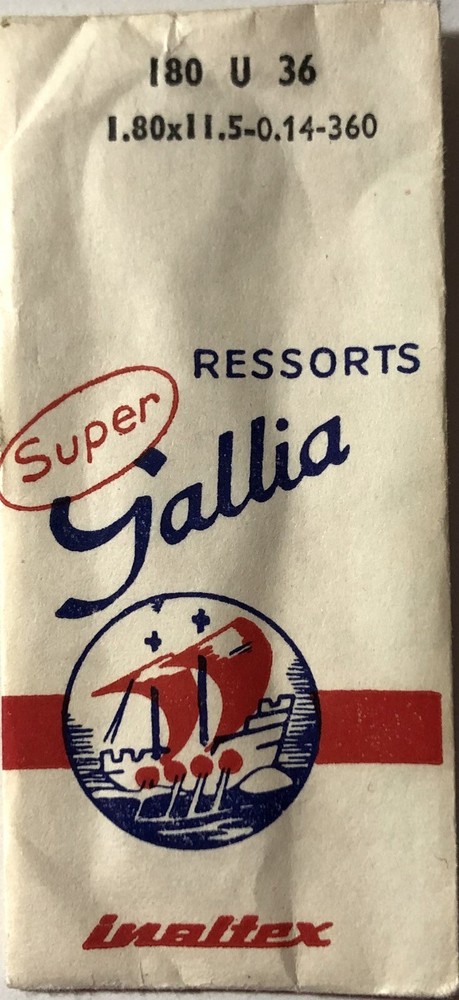 1X Mainspring 1.80x0.14 Ø11.5 Watch 360-180 U36